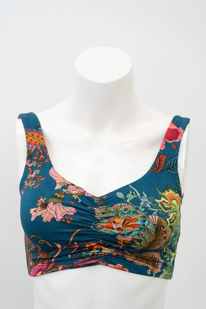 Clipper Teal Fantasy Bamboo Bra - Sheer Essentials Lingerie & Swimwear