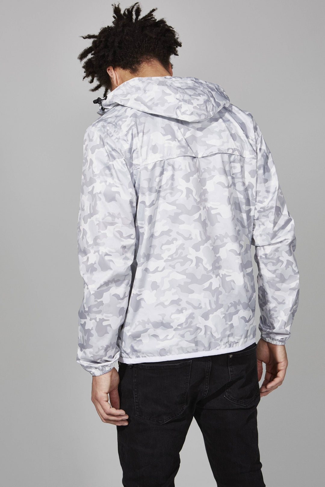 Full Zip Packable Camo Rain Jacket