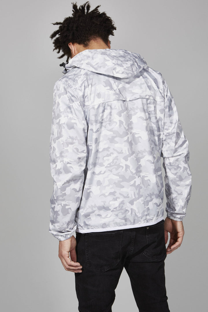 Full Zip Packable Camo Rain Jacket