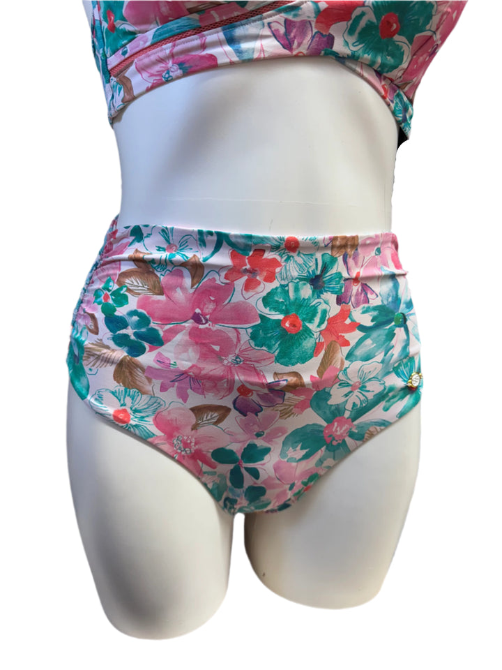 Utopian Fantasy Convertible Ruched Bikini Bottom - Size 8