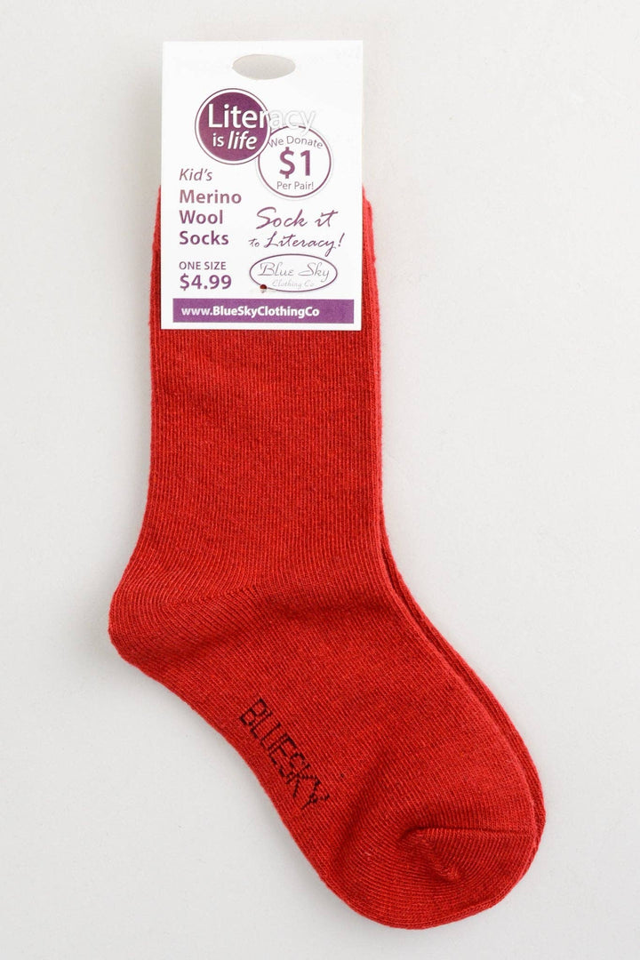 Blue Sky Clothing Co LLC - Little Ones' Merino Wool Socks for Literacy