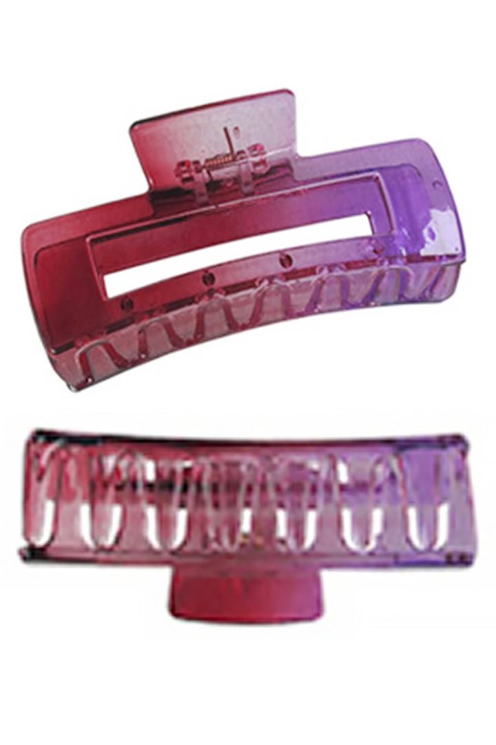 Gloss Ombre Gradient Block Hair Claw