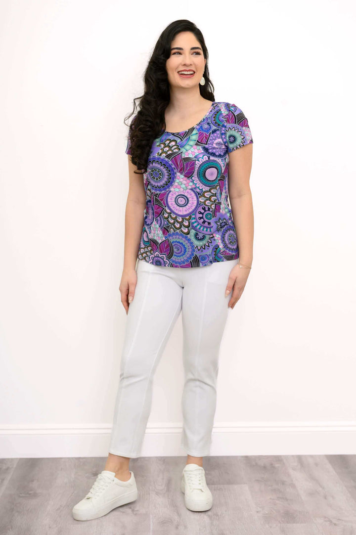 Avalon Short Sleeve Bamboo T-Shirt - Royale Peacock