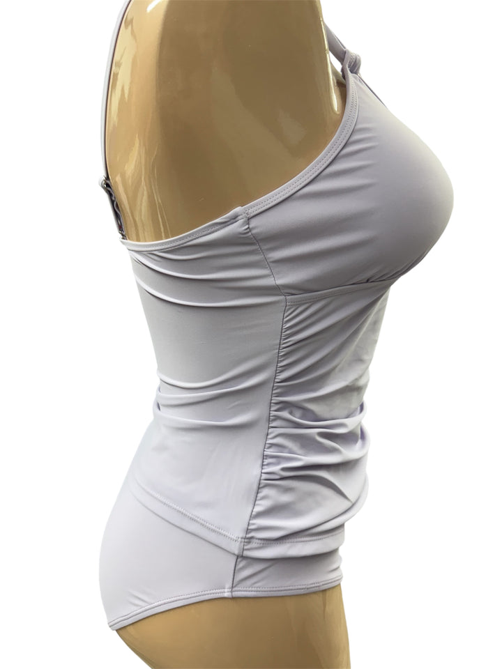 Nature Spirit Tankini with Removable Cups - Frosty Purple