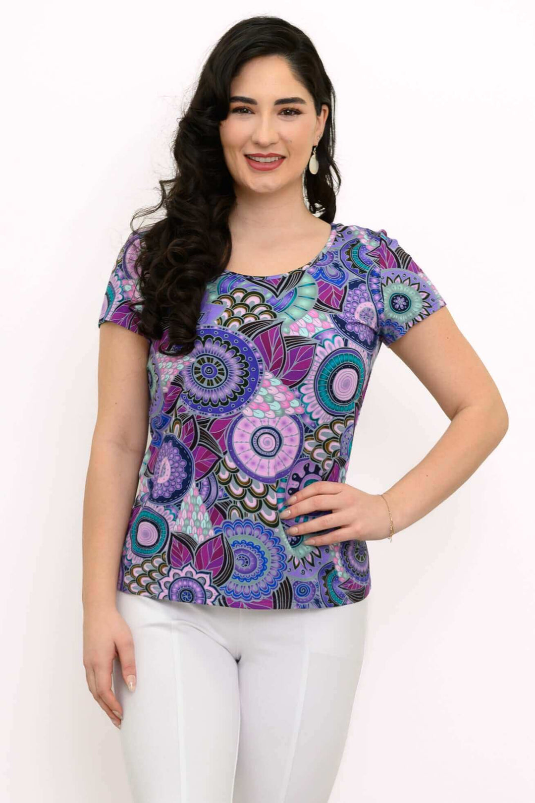 Avalon Short Sleeve Bamboo T-Shirt - Royale Peacock