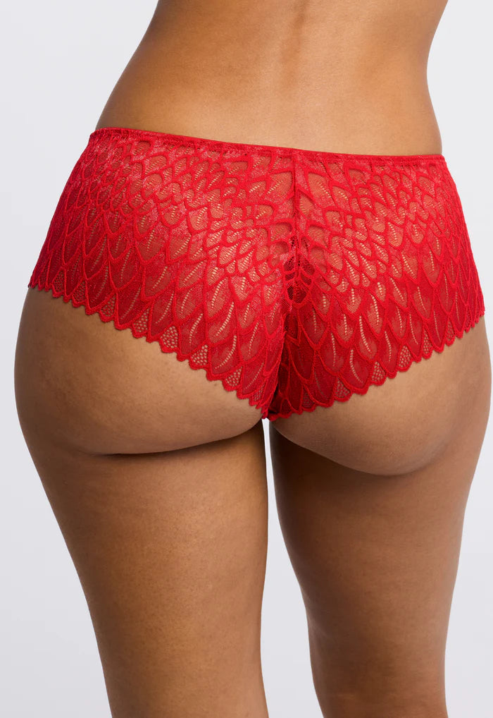 Montelle Lacy Brazilian Panty - Sweet Red