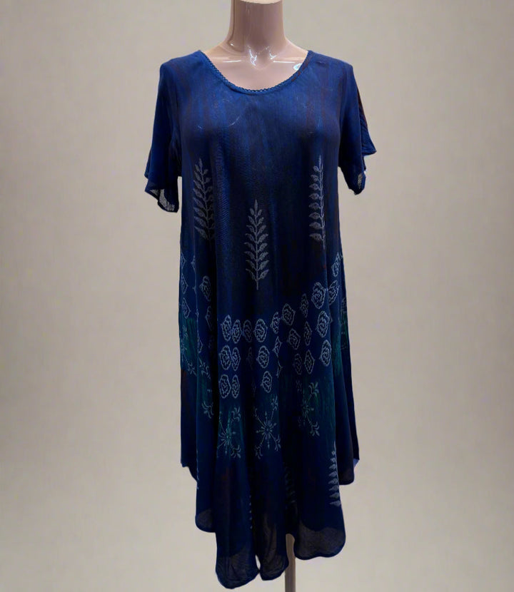 Summer Short Sleeve Umbrella Dress / Cover Up
