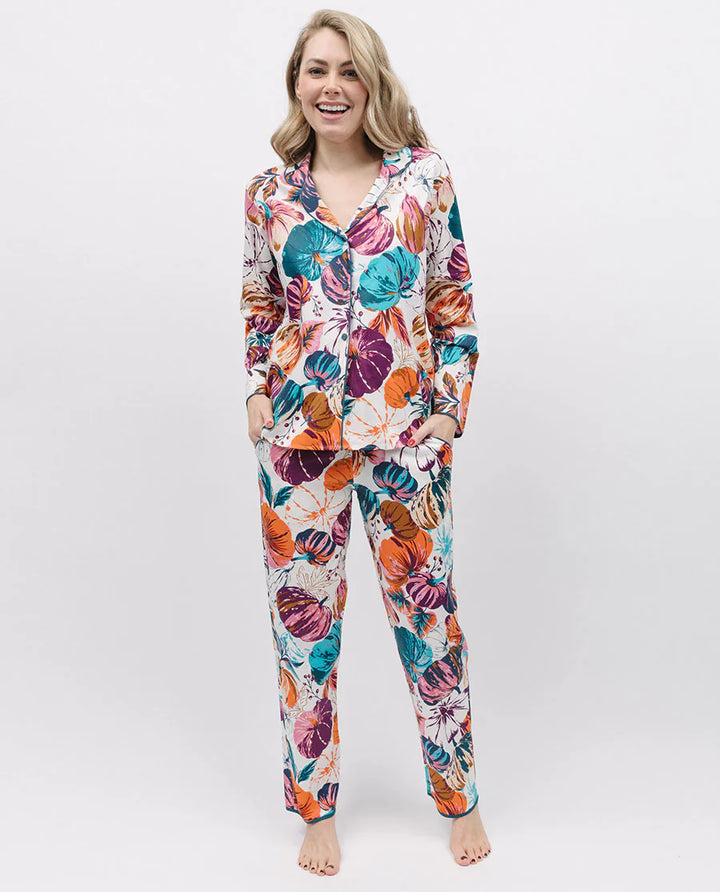 Maple Pumpkin Print Pyjama Set