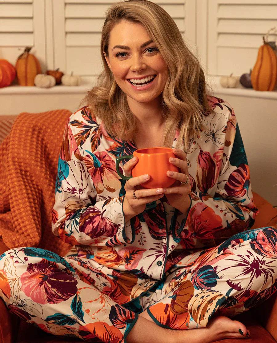 Maple Pumpkin Print Pyjama Set
