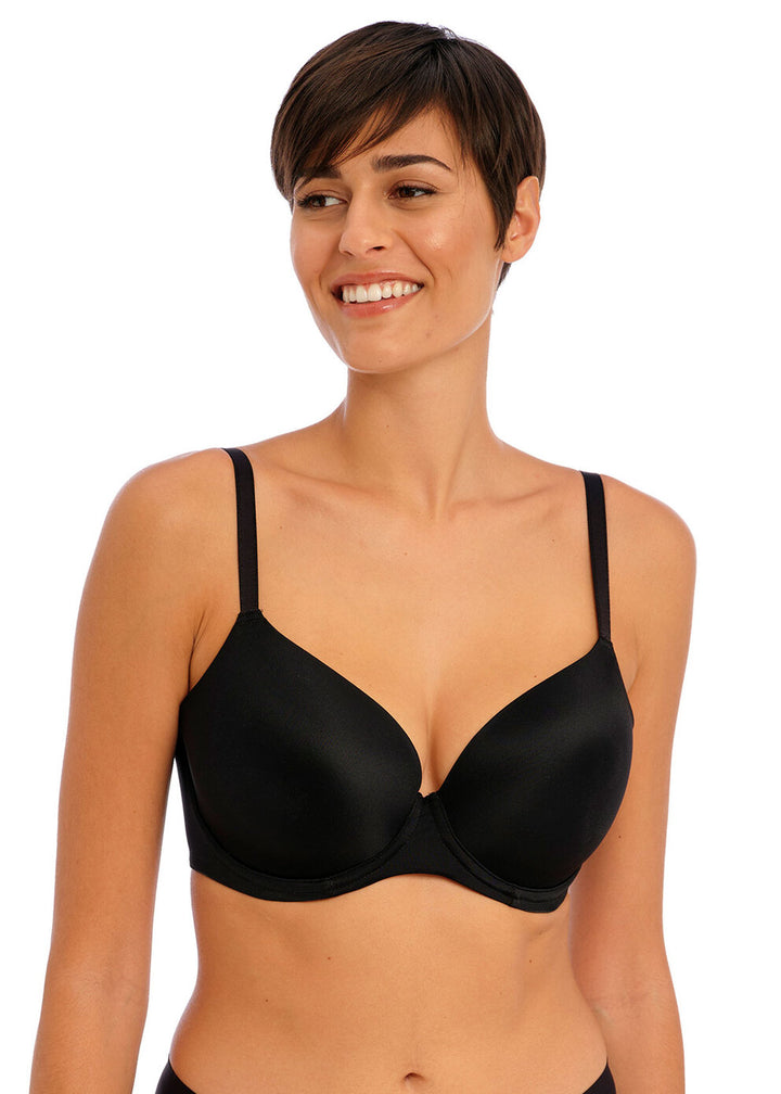 Freya Undetected Moulded T-Shirt Bra - Black