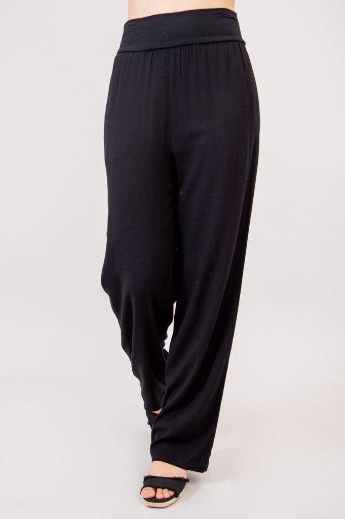 Landon Bamboo & Linen Pant - Black