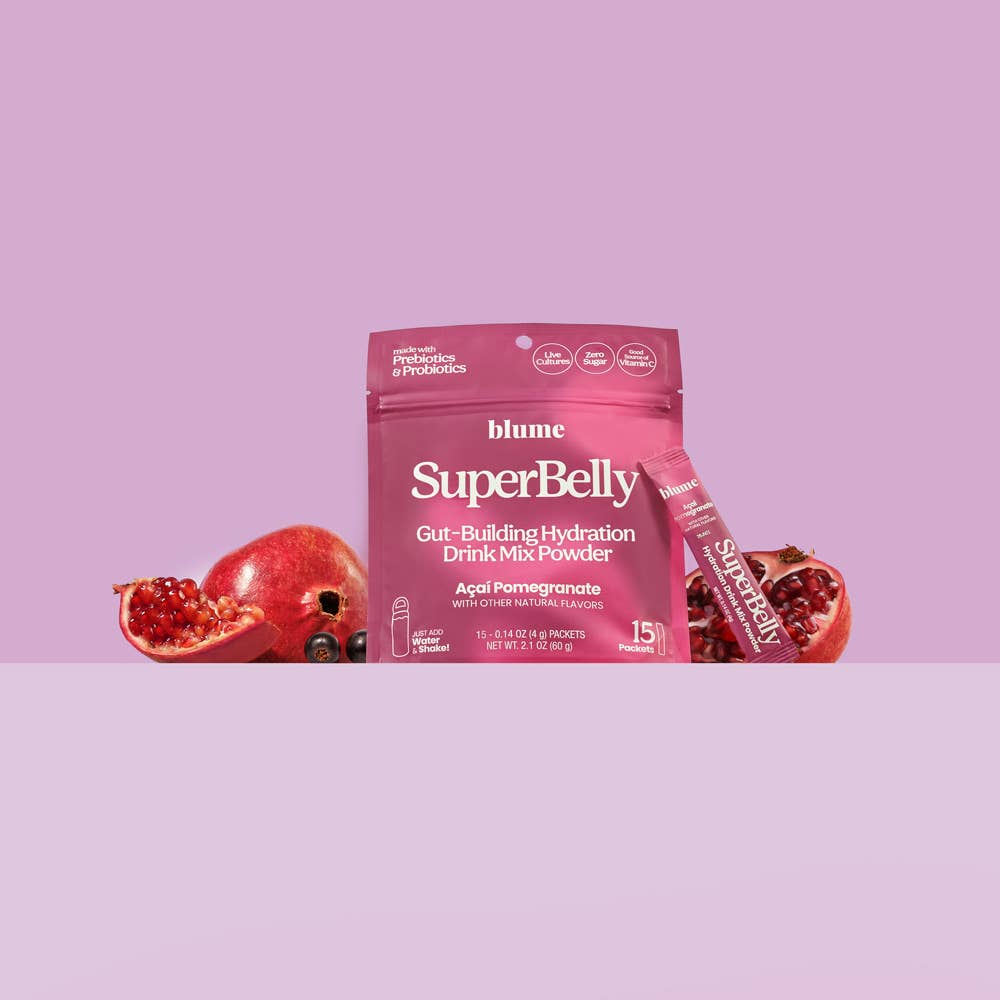 Blume - SuperBelly Hydration & Gut Mix, Açai Pomegranate