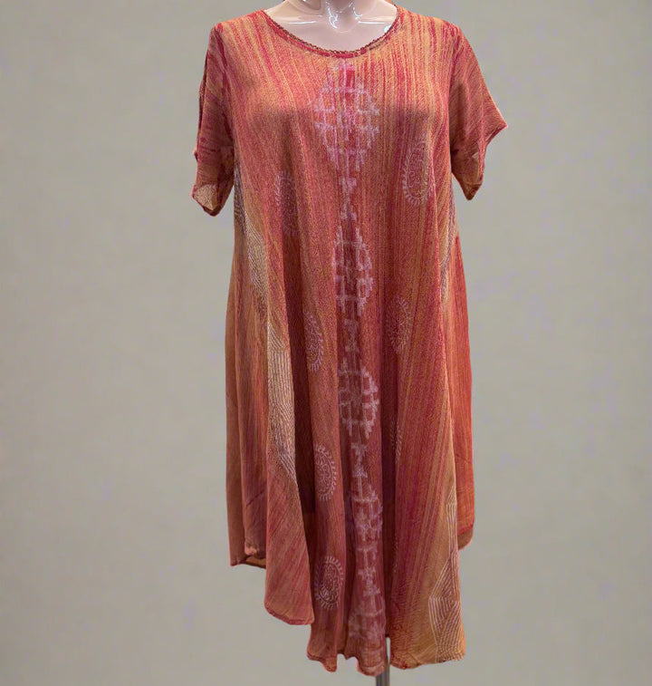 Summer Short Sleeve Umbrella Dress / Cover Up