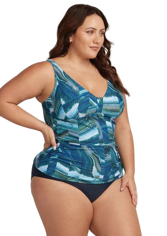 Chalcedonay Gericault Tankini Top - Size 16
