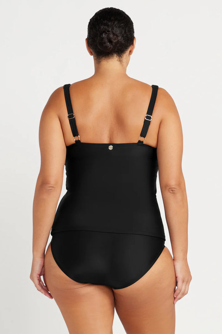 Black Raphael E/F Underwire Tankini Top - Size 16