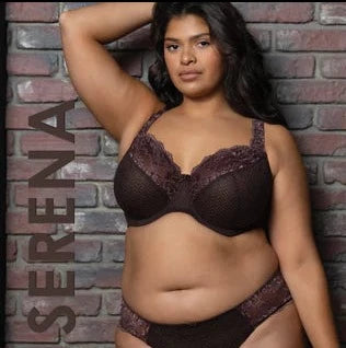 Fit Fully Yours Serena Lace Underwire Bra -  Chocolate