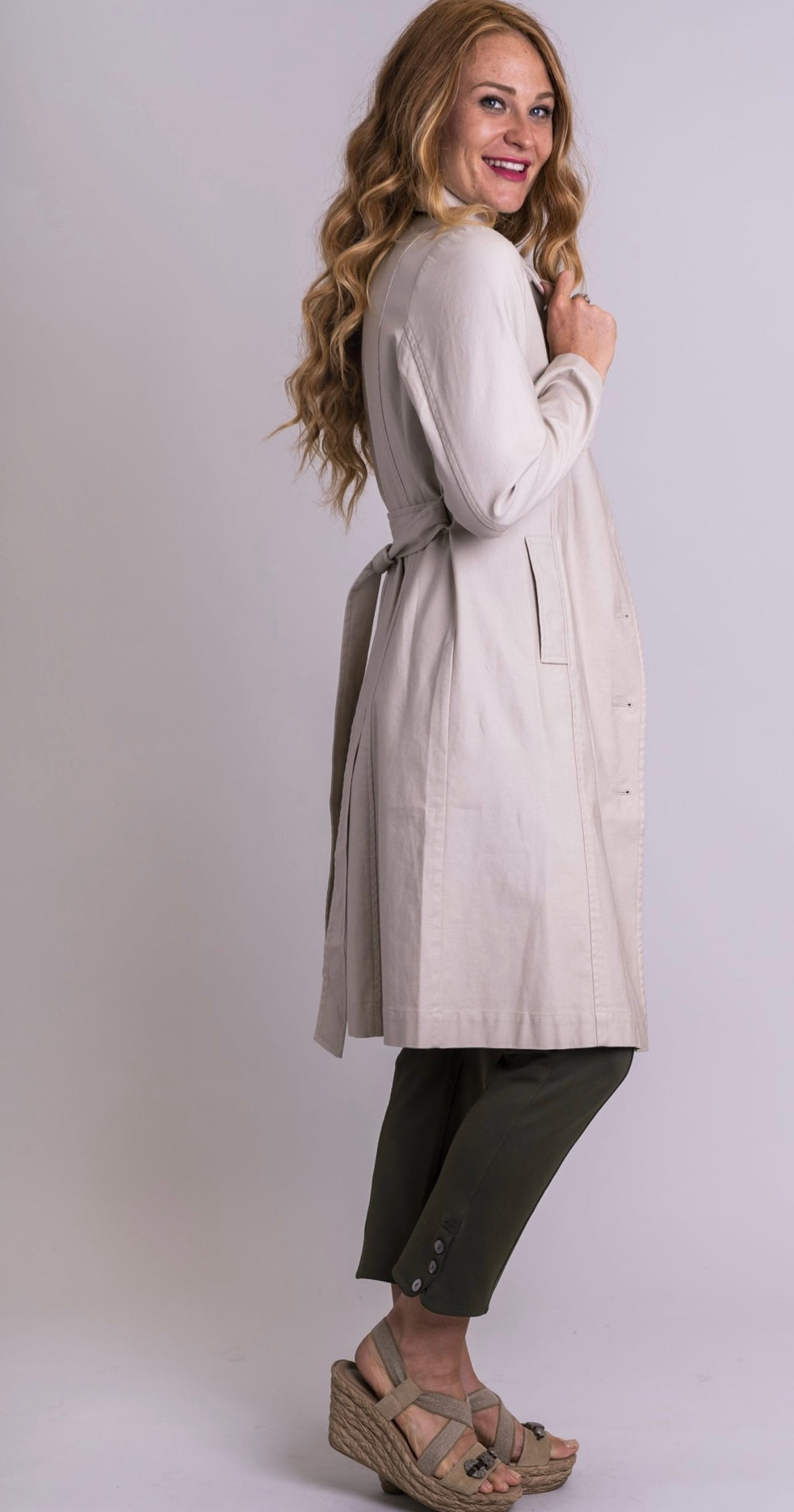 Compassion Trench Coat - Beige