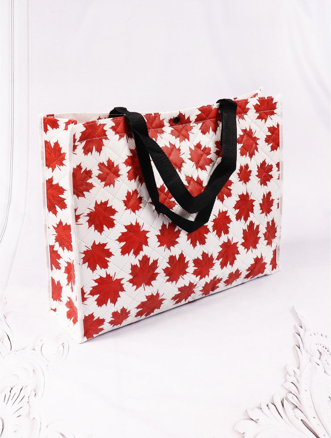 Eco-Friendly Maple Leaf Non-Woven Bag with Button