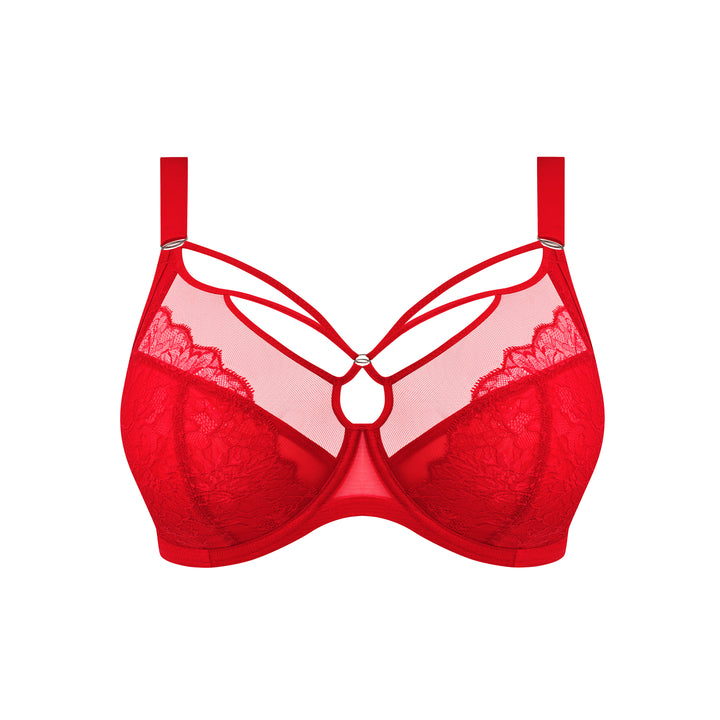 Elomi Brianna Plunge Bra - Haute Red - Sheer Essentials Lingerie & Swimwear