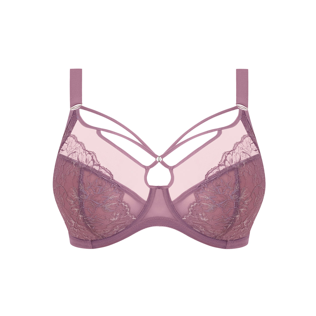 Elomi Brianna Plunge Bra - Heather - Sheer Essentials Lingerie & Swimwear