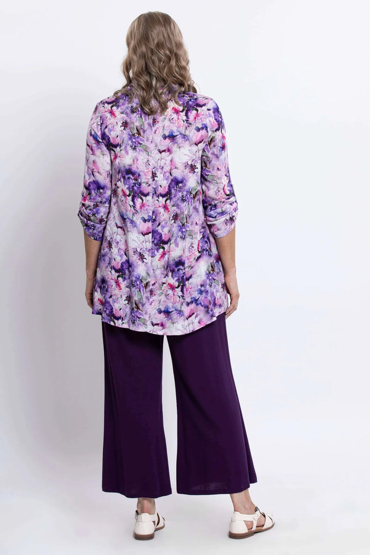 Celine Linen / Bamboo Blouse - Royale Dynasty