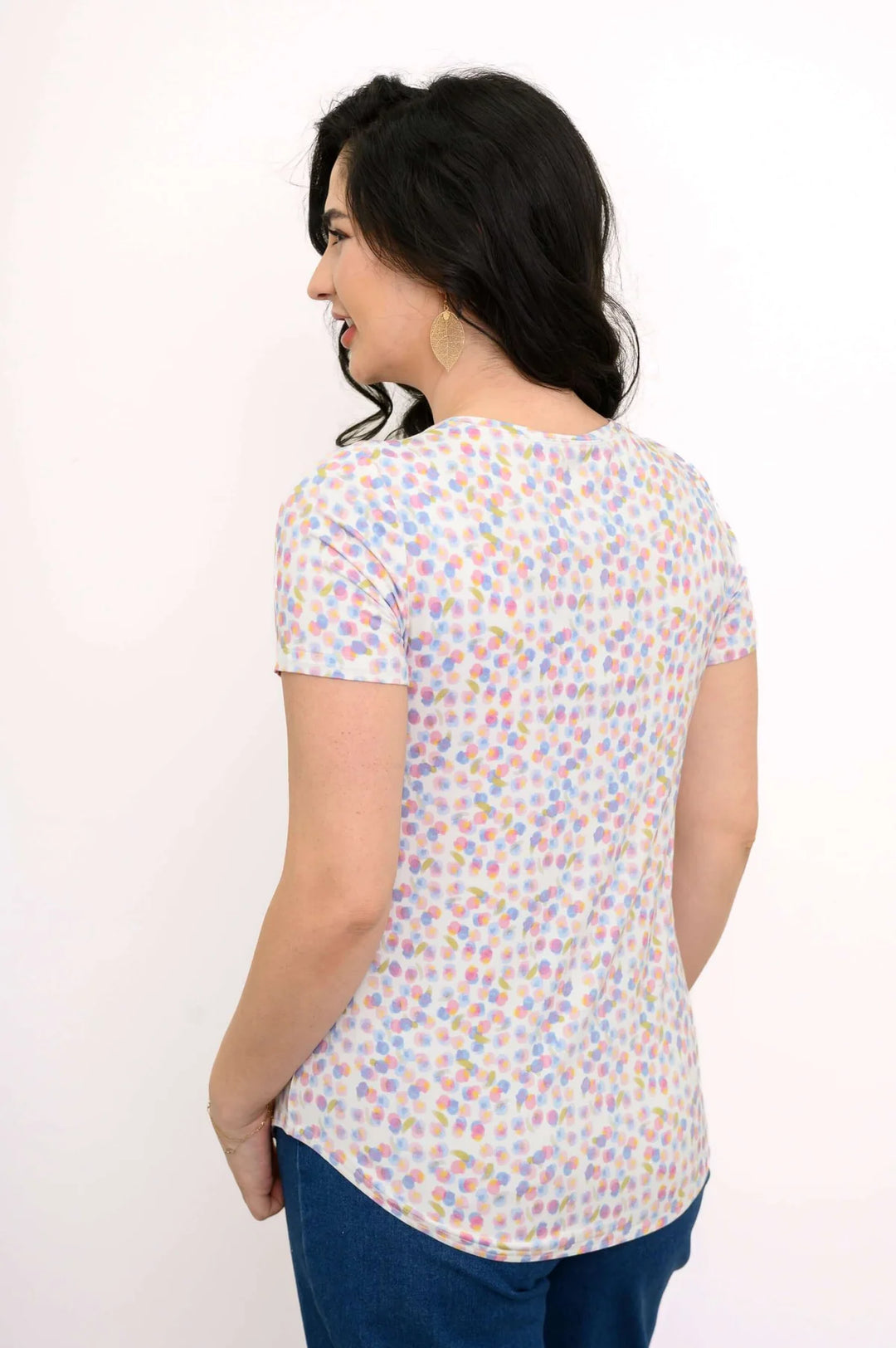 Tessa Bamboo  Tee - Multi Poko