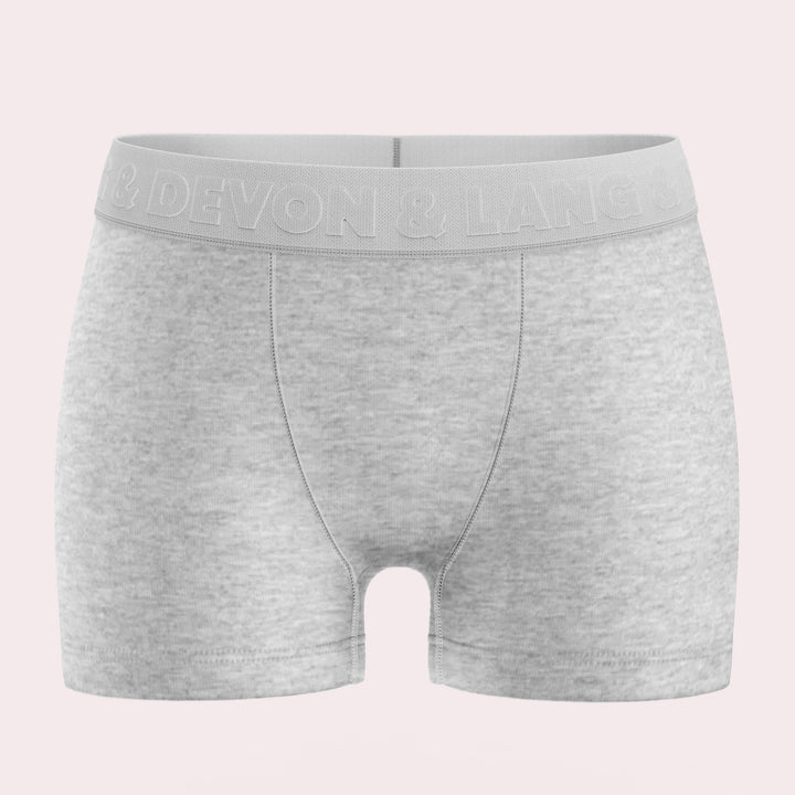 Bria Boy Short - Heather Grey