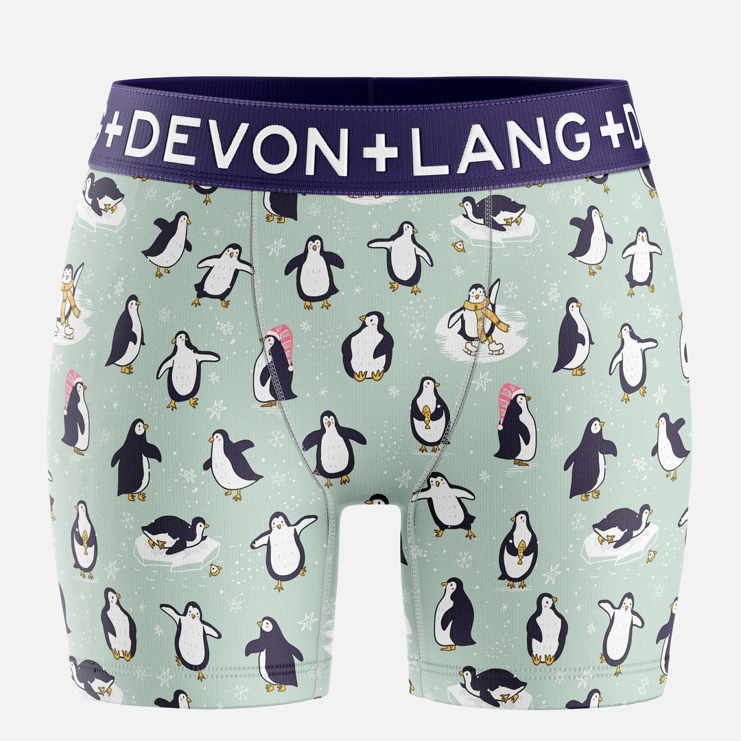 Bria Women's Boxer Brief - Penguin Party