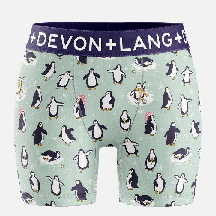 Bria Women's Boxer Brief - Penguin Party
