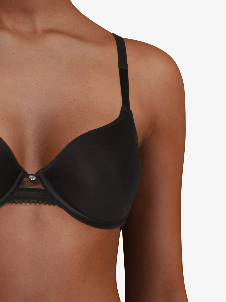 C Jolie Smooth T-Shirt Bra - Black