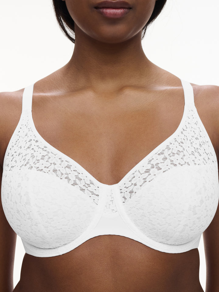 Chantelle Norah Molded Underwire Bra - White - Sheer Essentials Lingerie & Swimwear