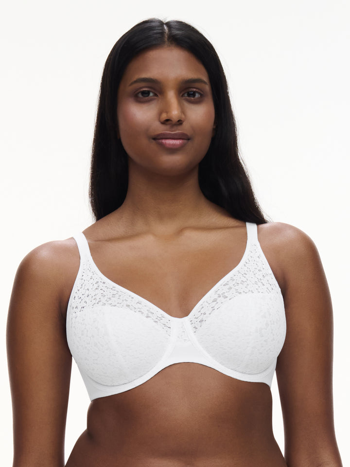 Chantelle Norah Molded Underwire Bra - White - Sheer Essentials Lingerie & Swimwear