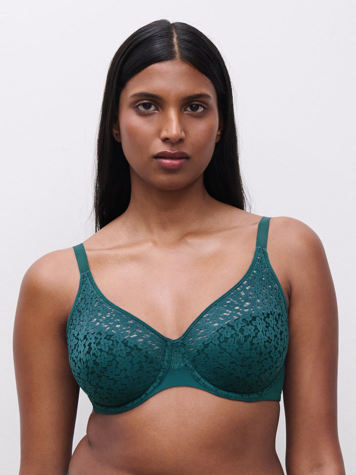 Chantelle Norah Molded Underwire Bra - Emerald
