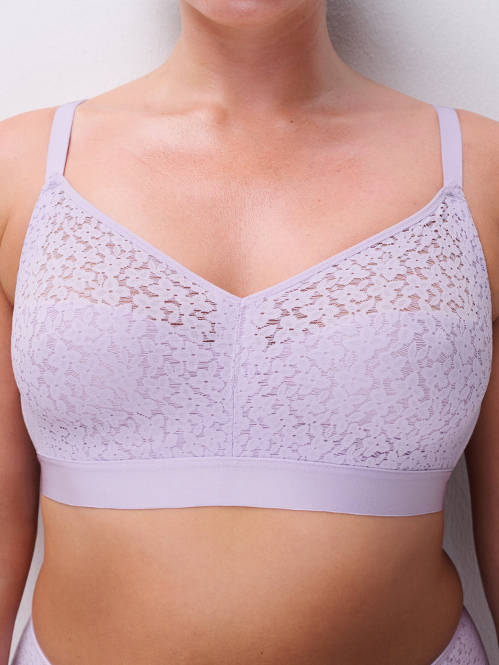 Chantelle Norah Supportive Wire Free Bra - Mauve - Sheer Essentials Lingerie & Swimwear