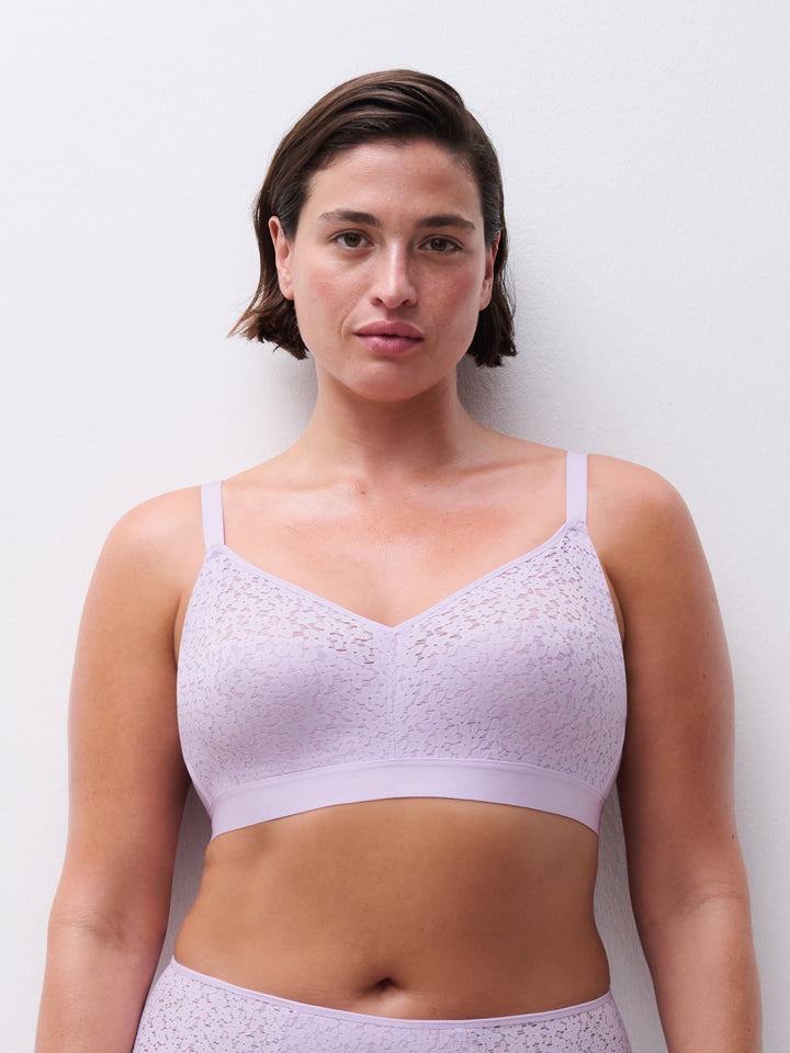 Chantelle Norah Supportive Wire Free Bra - Mauve - Sheer Essentials Lingerie & Swimwear