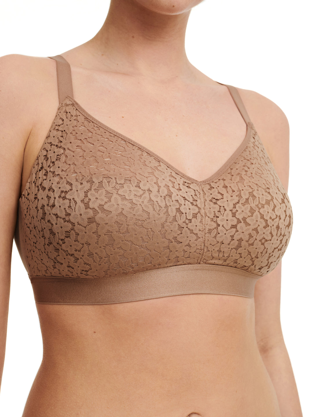 Chantelle Norah Supportive Wire Free Bra - Coffee Latte