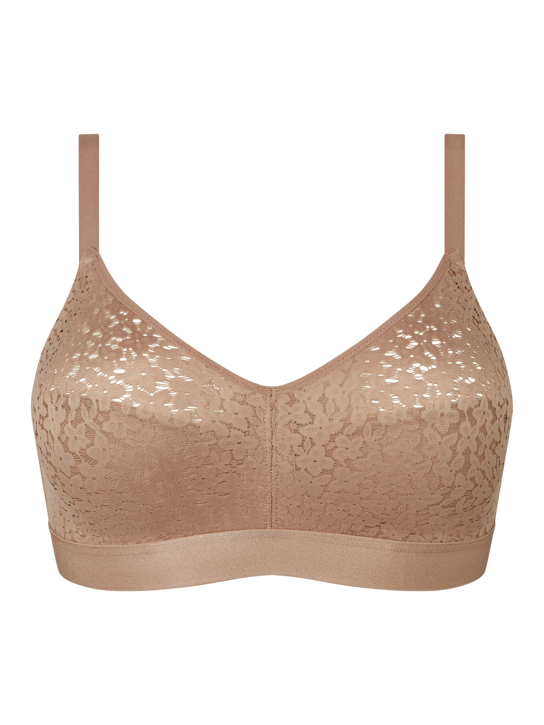 Chantelle Norah Supportive Wire Free Bra - Coffee Latte