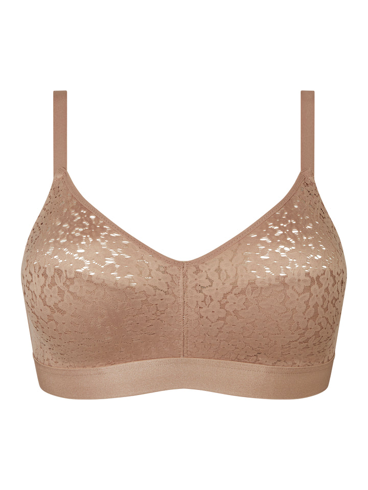 Chantelle Norah Supportive Wire Free Bra - Coffee Latte