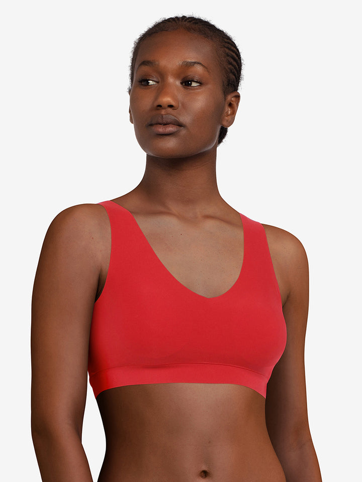 Chantelle Soft Stretch Padded V-Neck Bra Top