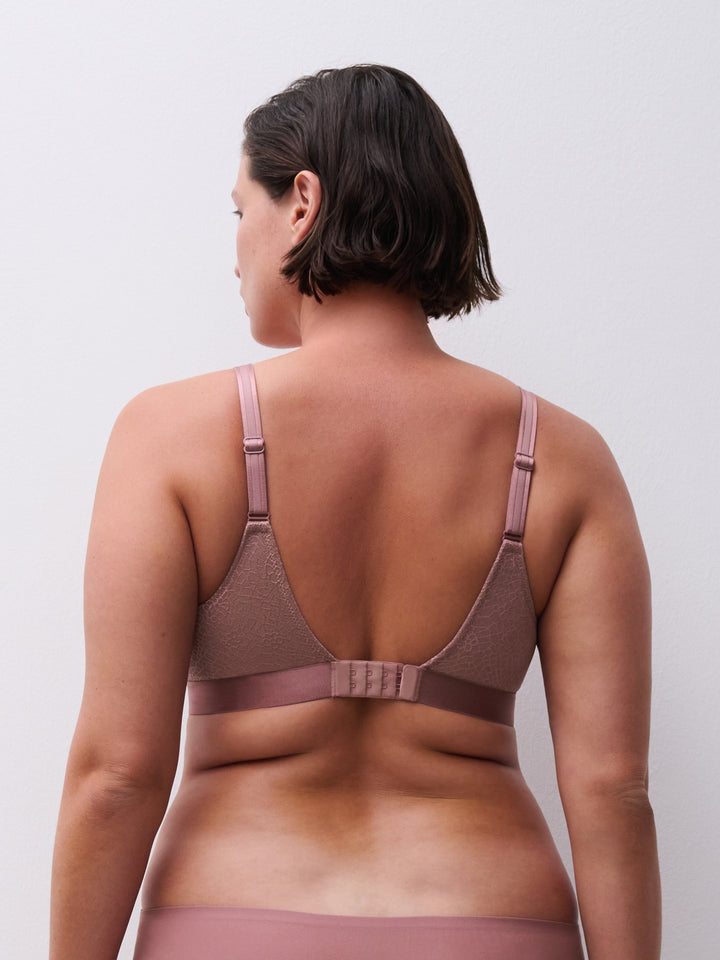 C Magnifique Wire Free Support Bra - Rose Des Bois
