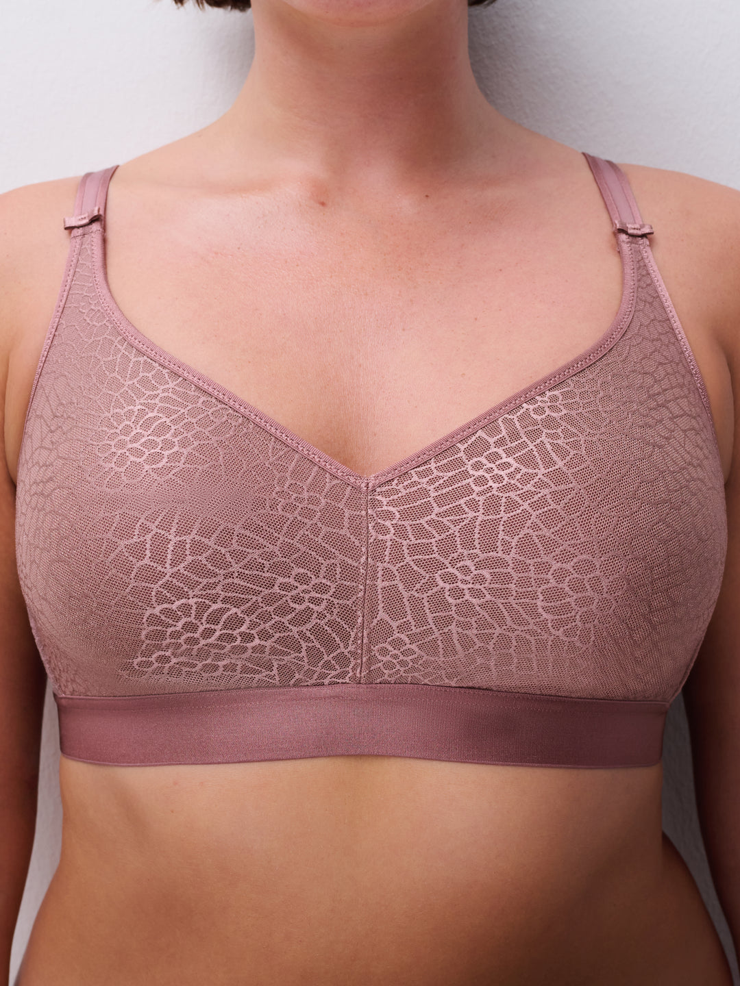 C Magnifique Wire Free Support Bra - Rose Des Bois
