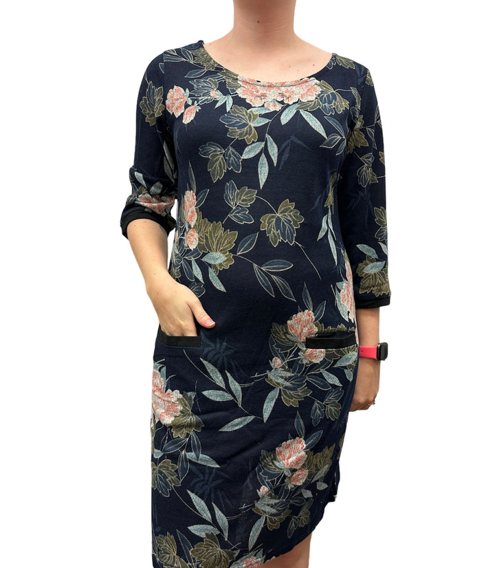 3/4 Sleeve Floral Dress