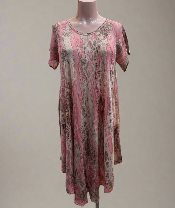 Summer Short Sleeve Umbrella Dress / Cover Up