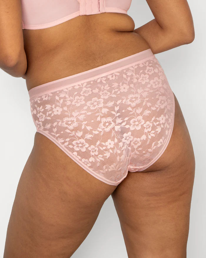 No-Show Lace High Cut Brief