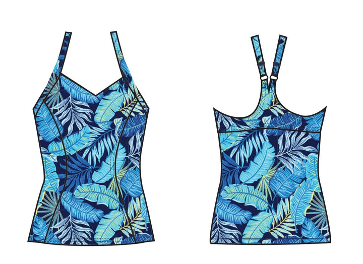 Finz Coast Panel Tankini Top