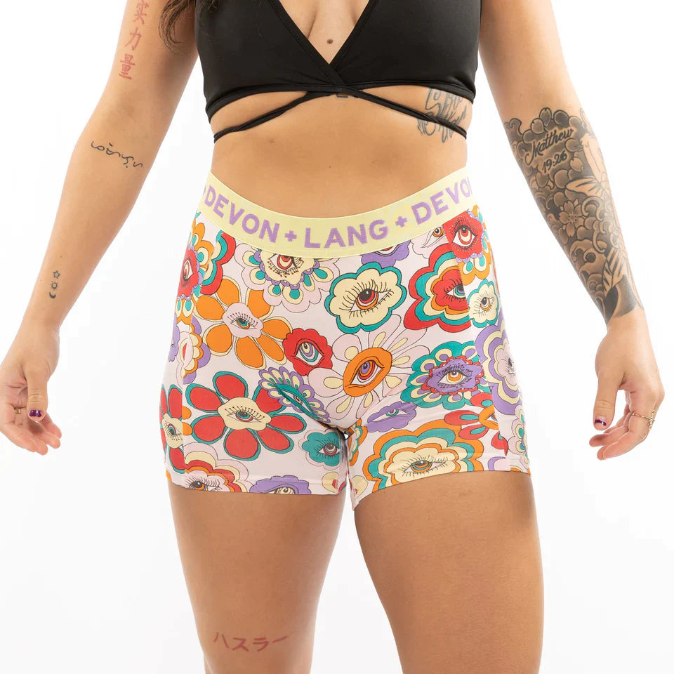 Bria Boxer Brief - Dazy Trippy Hippy