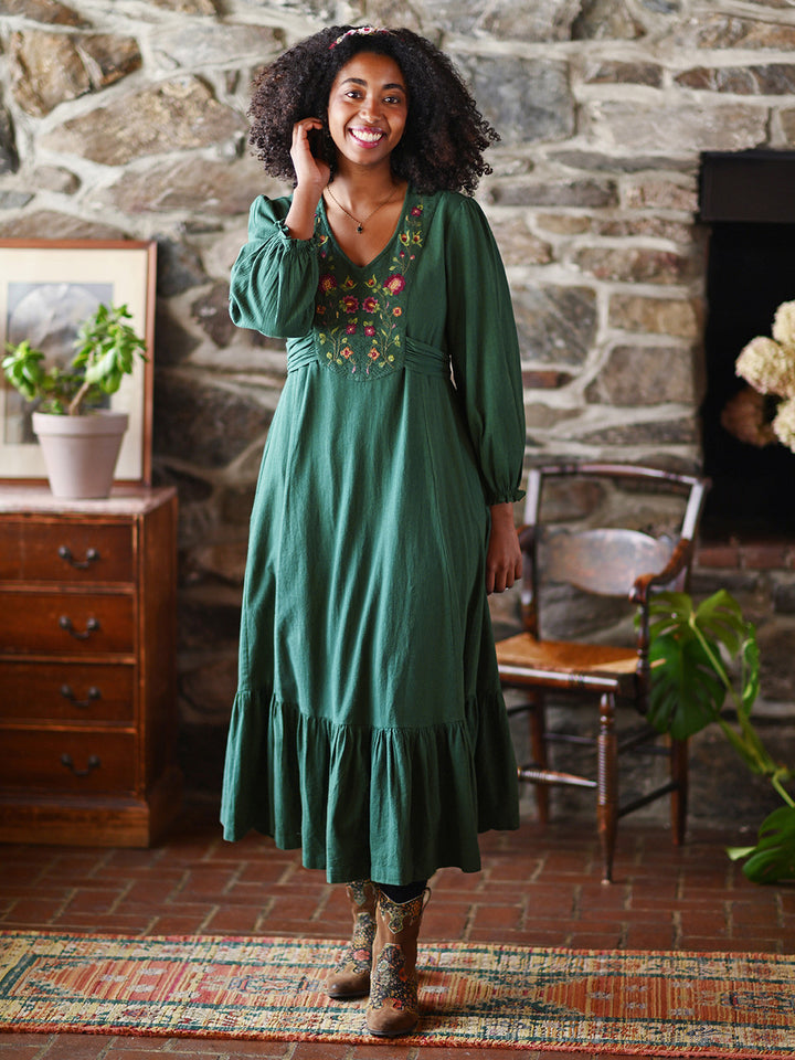 Faire Dress - Forest Green