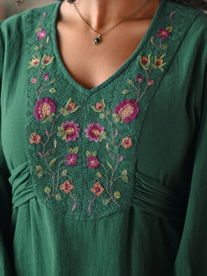 Faire Dress - Forest Green