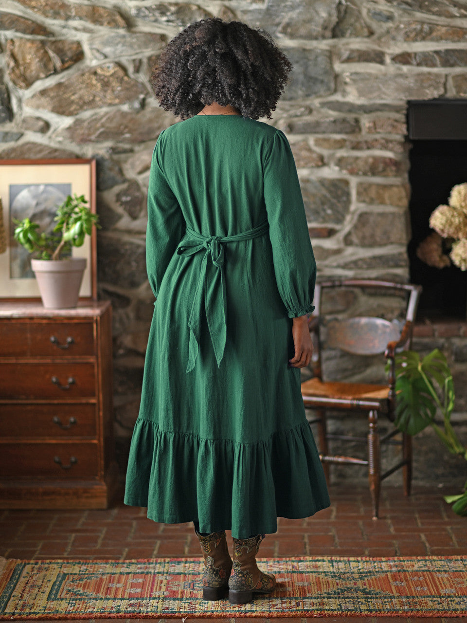 Faire Dress - Forest Green