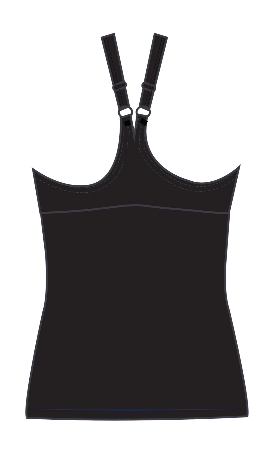 Finz Ladies Aqua Fit Panel Tankini Top